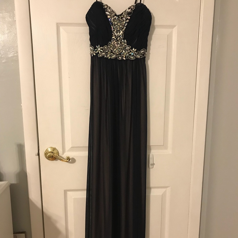 Dark Blue Prom Dress